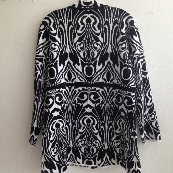 YUKA. Boho Print Cotton Blend Sweater Jacket Cardigan - Picture 7 of 8